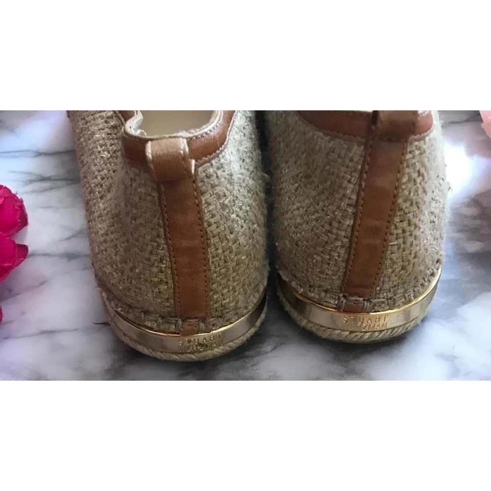 Stuart Weitzman Leopard Animal Print Espadrilles​​​​​​​